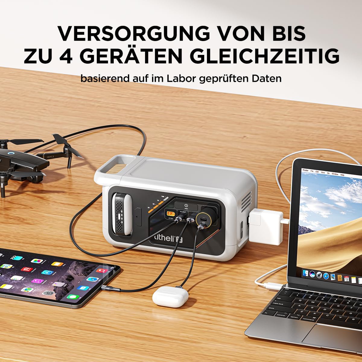 Litheli Tragbare Powerstation Flint 218, 216Wh LiFePO4