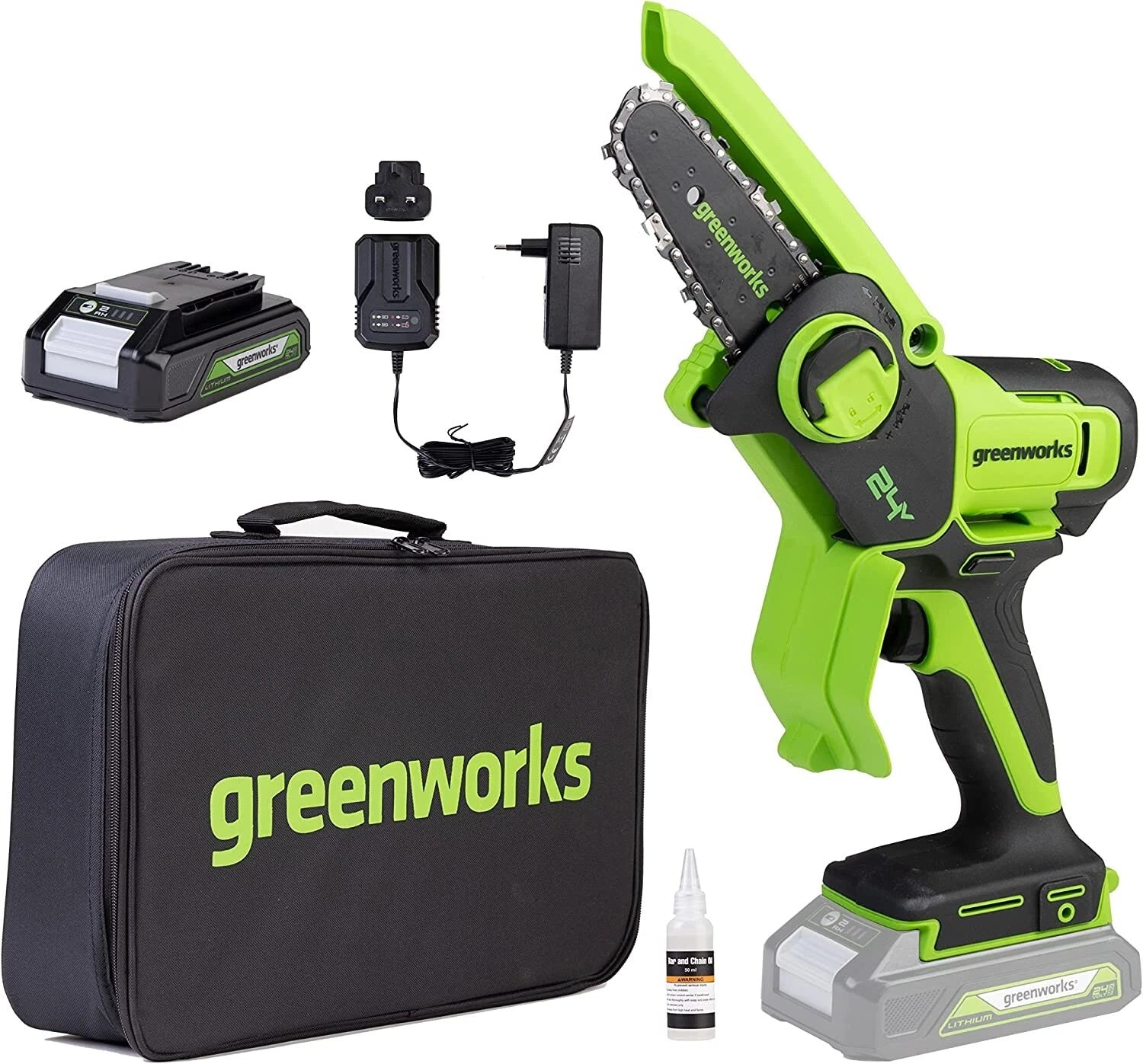 Greenworks 24V Mini-Kettensäge